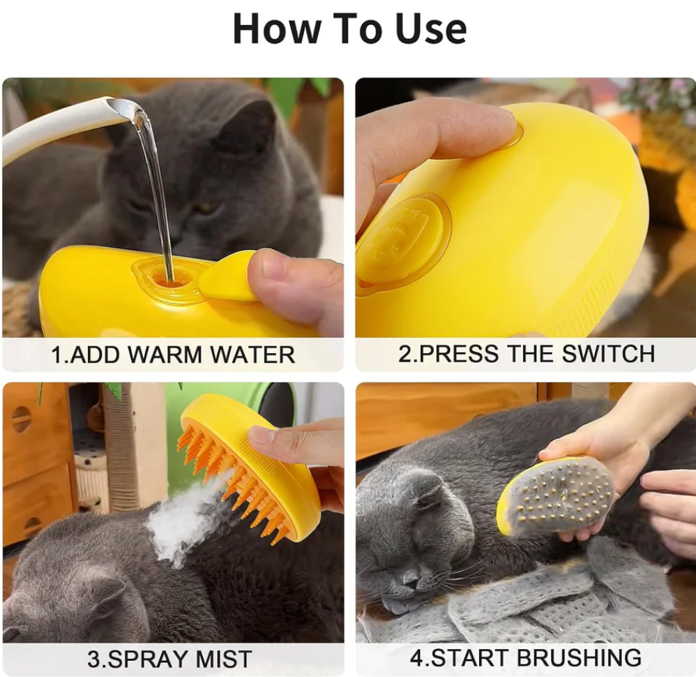 Pet Spray Hair Brush - BABI