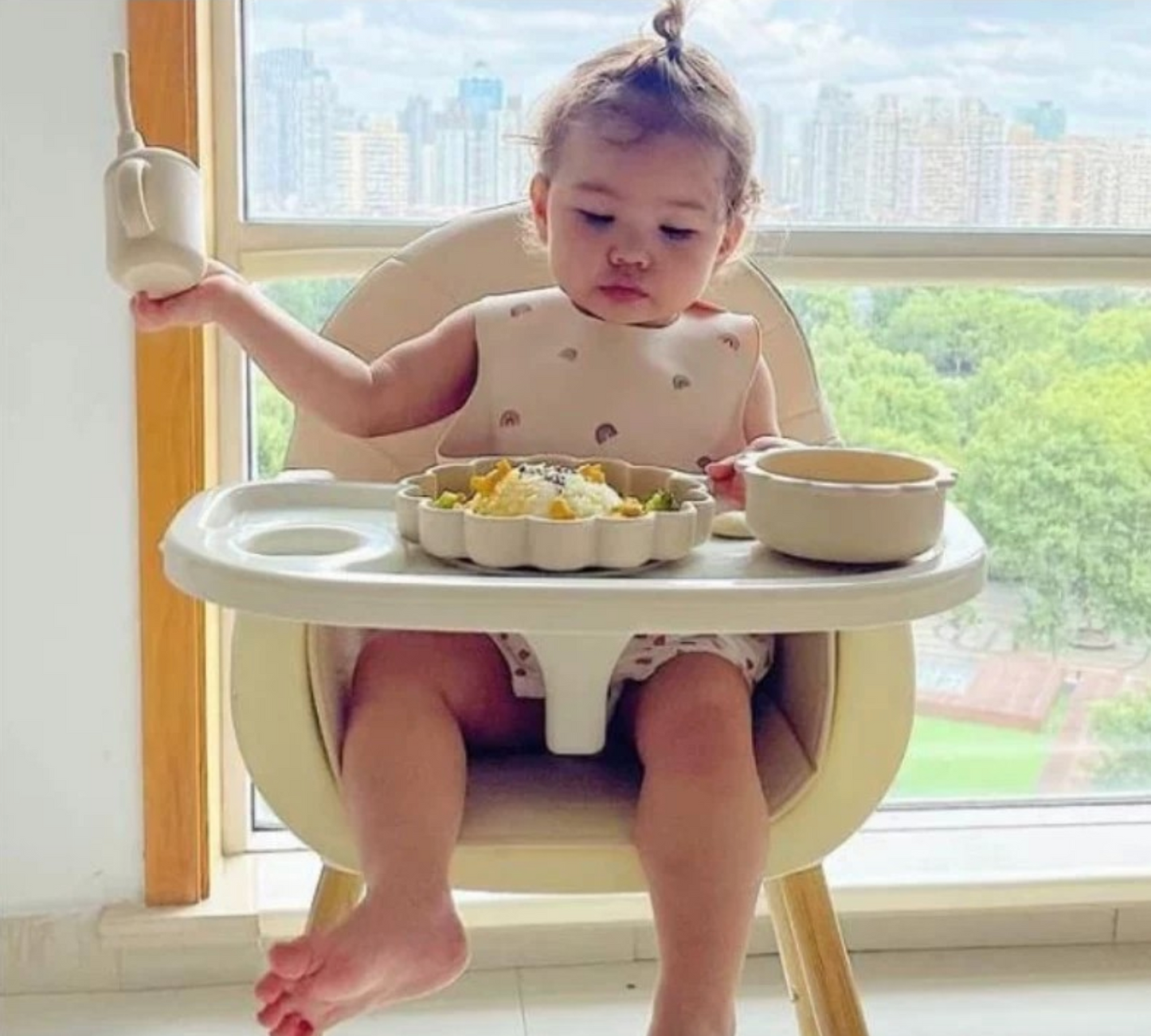 Baby's silicone set meal - CLOUD