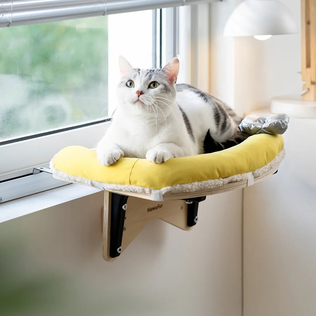 PIPO - cat window bed with soft mat