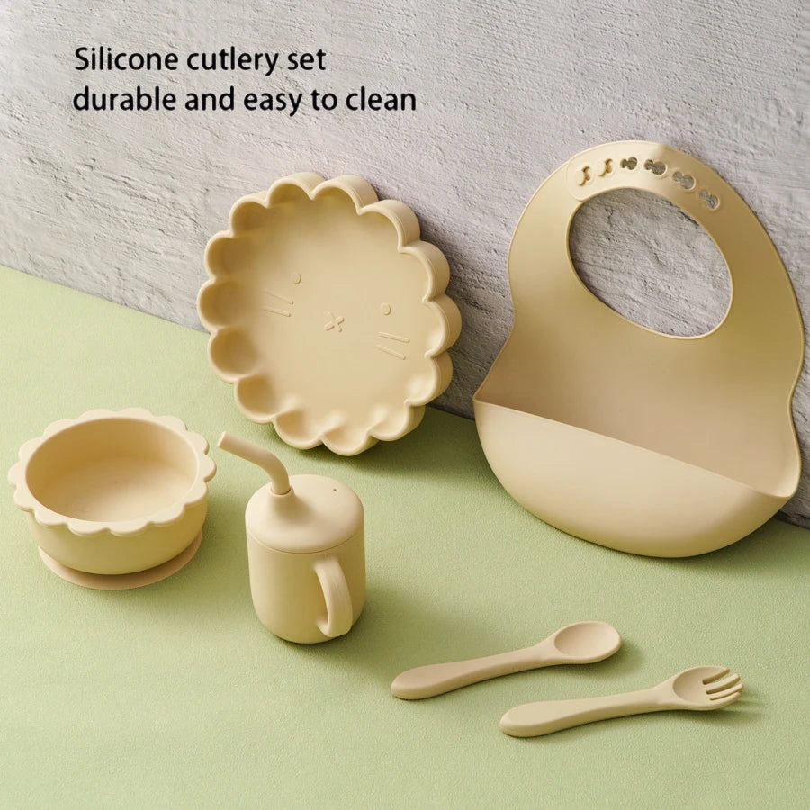 Baby's silicone set meal - CLOUD