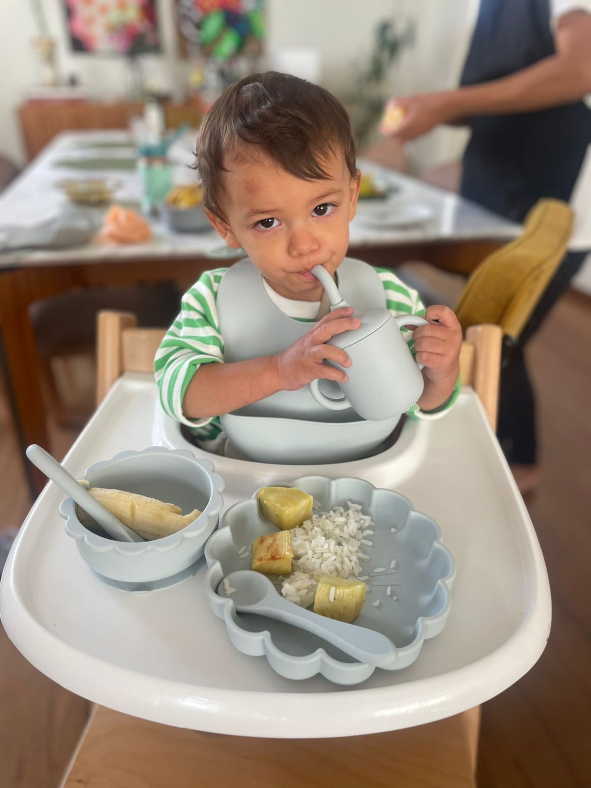 Baby's silicone set meal - CLOUD