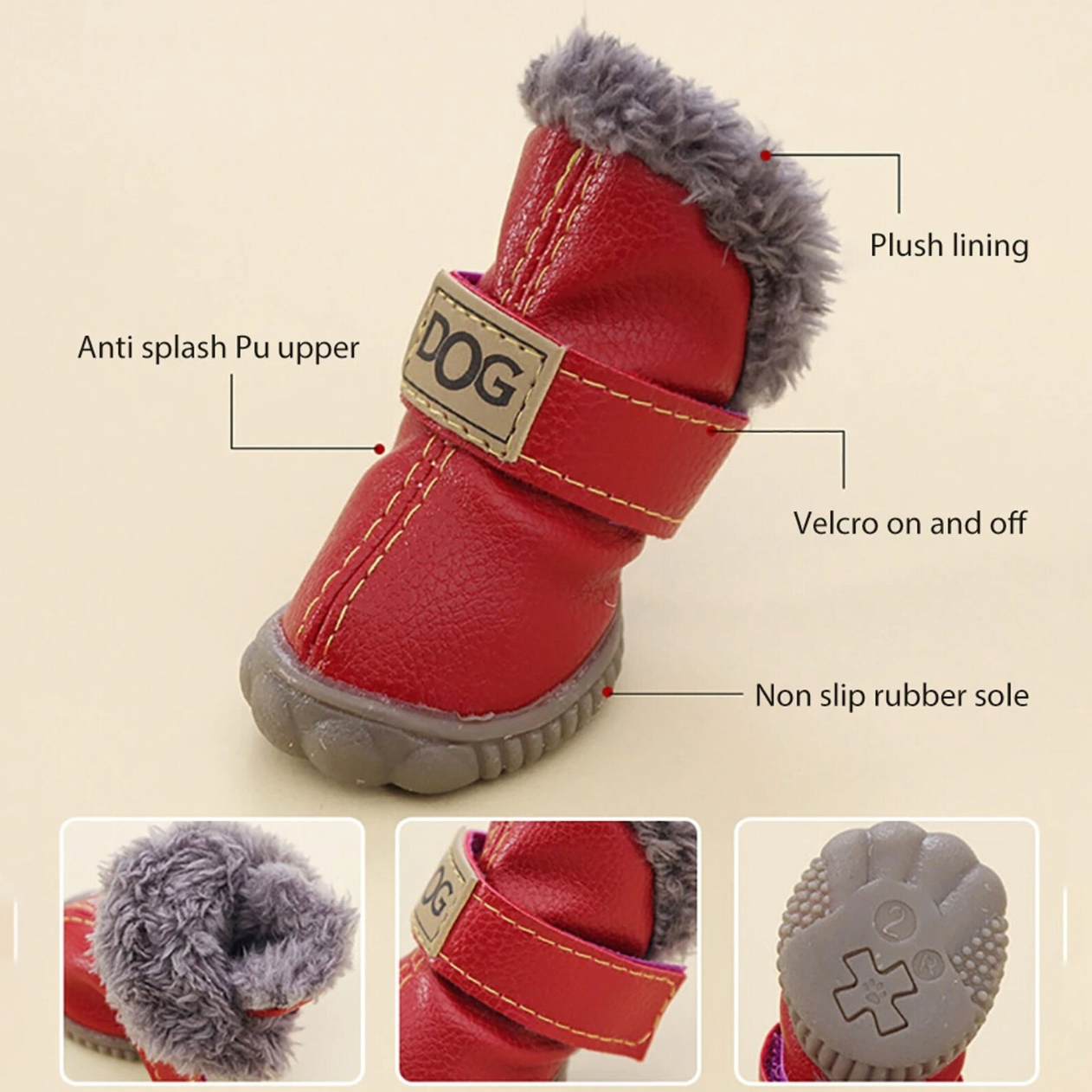 ROCCO - pet winter shoes