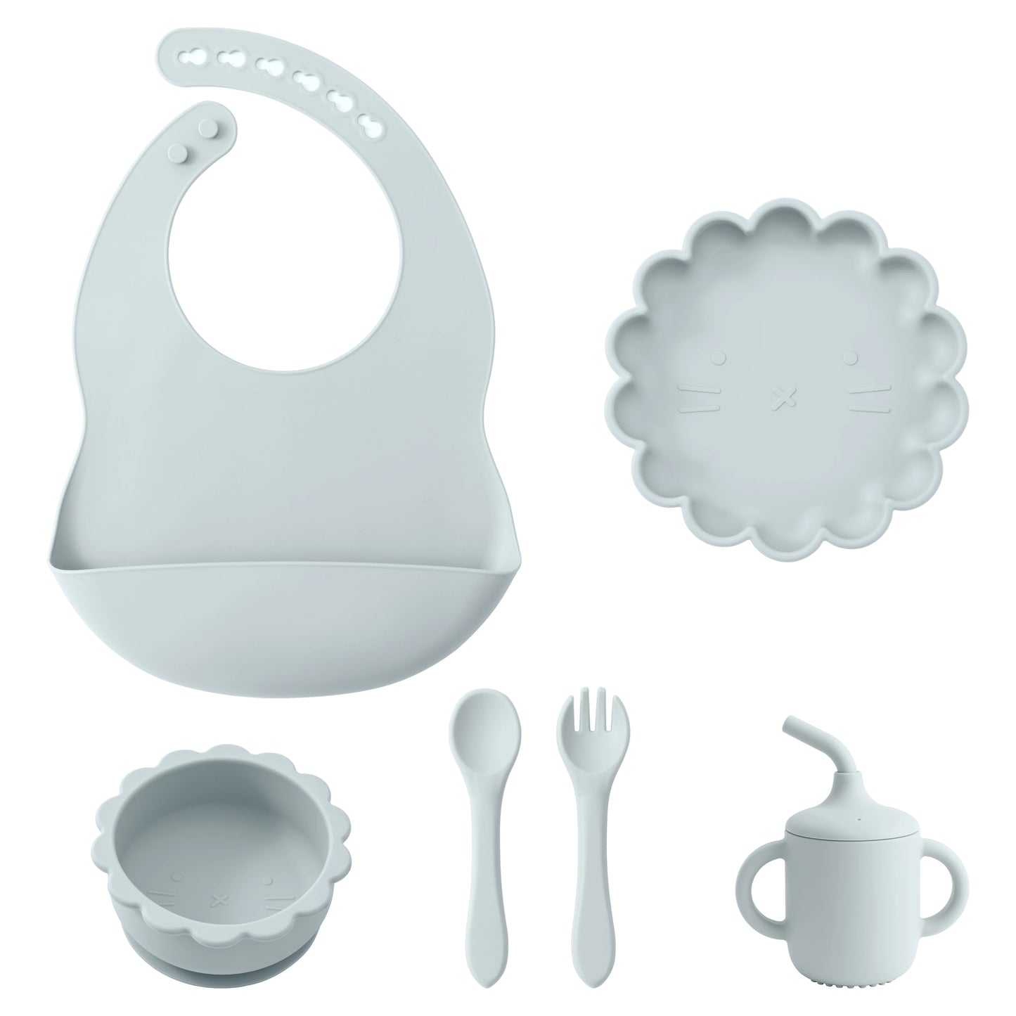Baby's silicone set meal - CLOUD